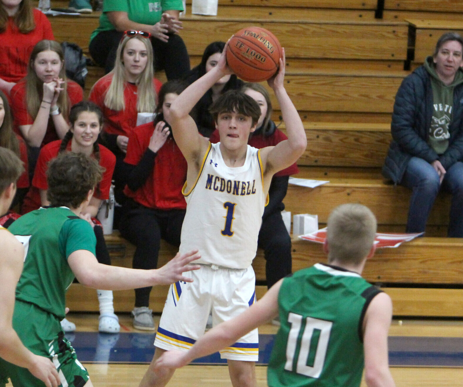 Prairie Farm at McDonell boys basketball 3-1-22